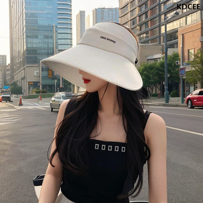 Wide-Brim UV Sun Visor Hat