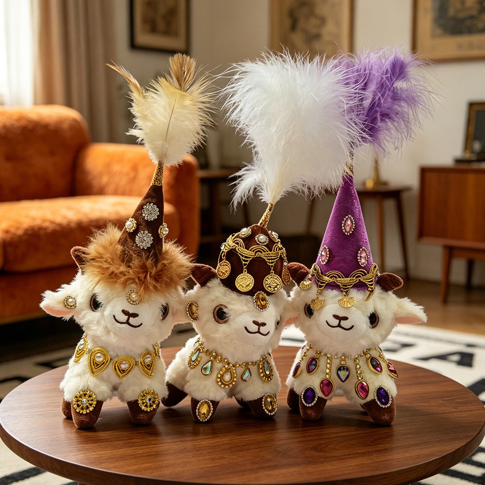 Xinjiang Little Sheep Plush Keychain – Cute Plush Toy Bag Charm