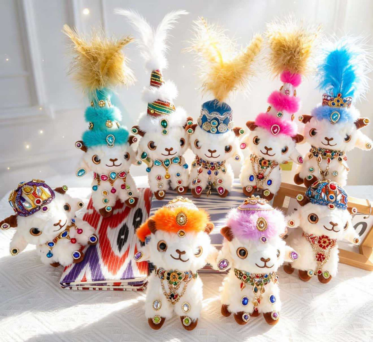 Xinjiang Little Sheep plush keychain - 新疆小羊套装随机款