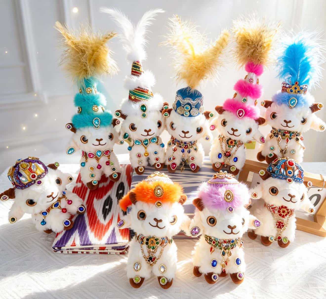 Xinjiang Little Sheep plush keychain - 新疆小羊套装随机款