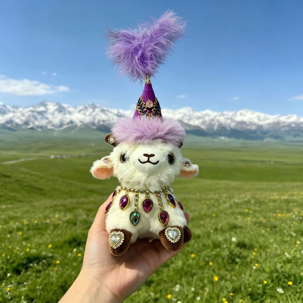 Xinjiang Little Sheep plush keychain - 款式7