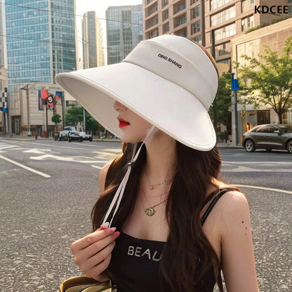 Wide-Brim UV Sun Visor Hat