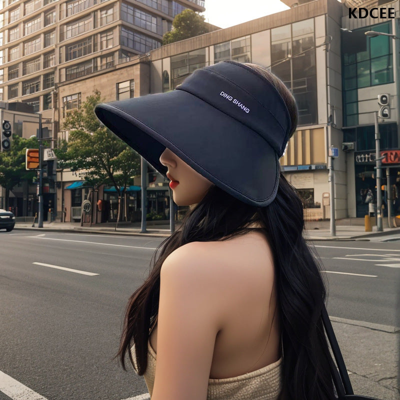 Wide-Brim UV Sun Visor Hat